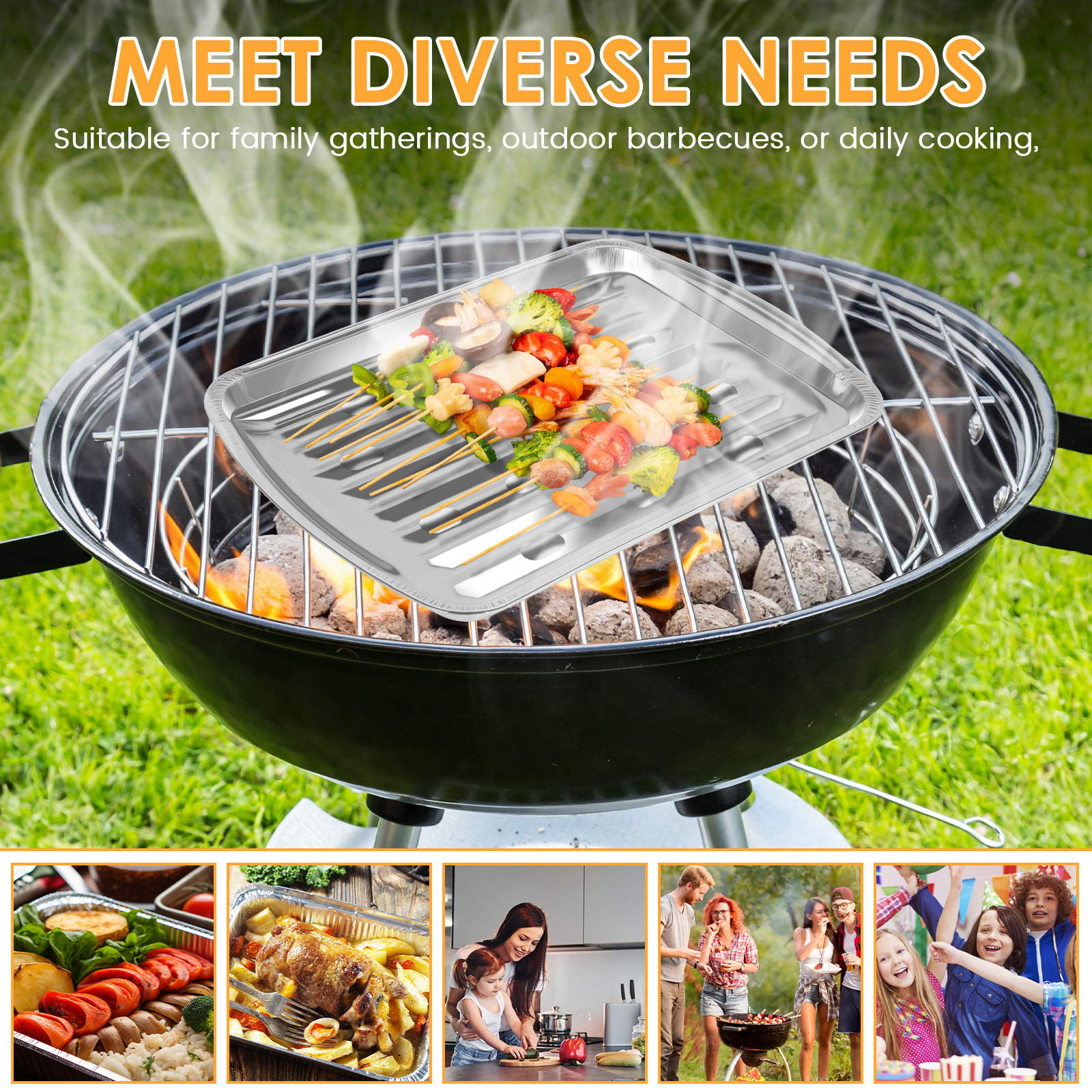 Bandejas de papel de aluminio, - Camping Cooking Tools reseña y precio
