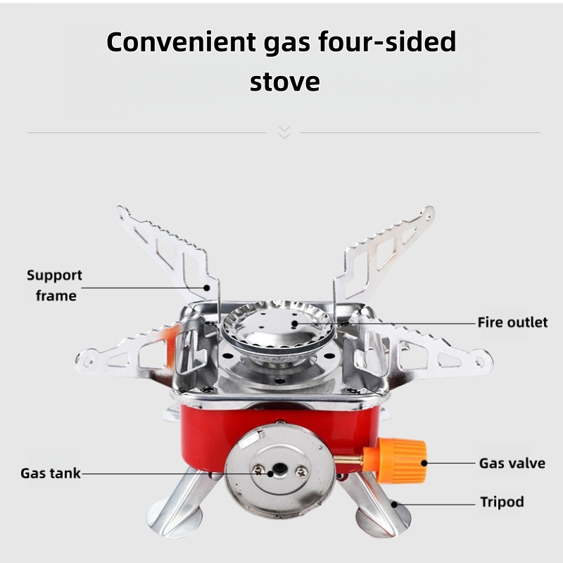 Mini Estufa Cuadrada Portátil  - Camping Cooking On Fire reseña y precio