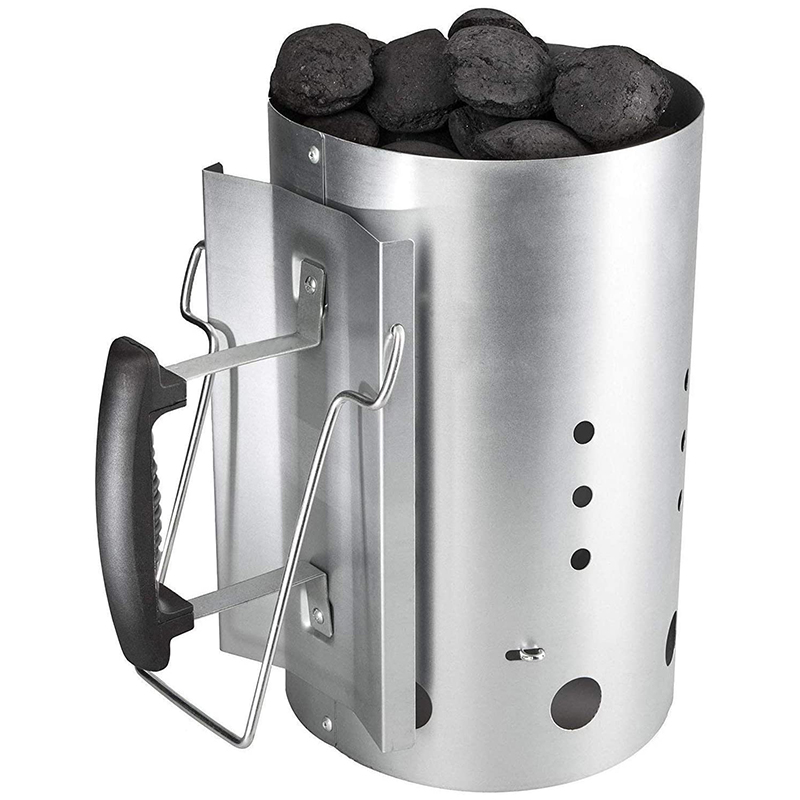 Arrancador de chimenea con man - Charcoal Chimney Starter reseña y precio