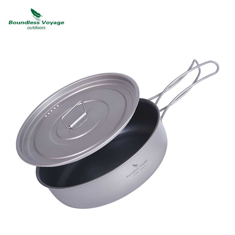 Boundless Voyage-sartén antiad - Camping Cooking Wok reseña y precio