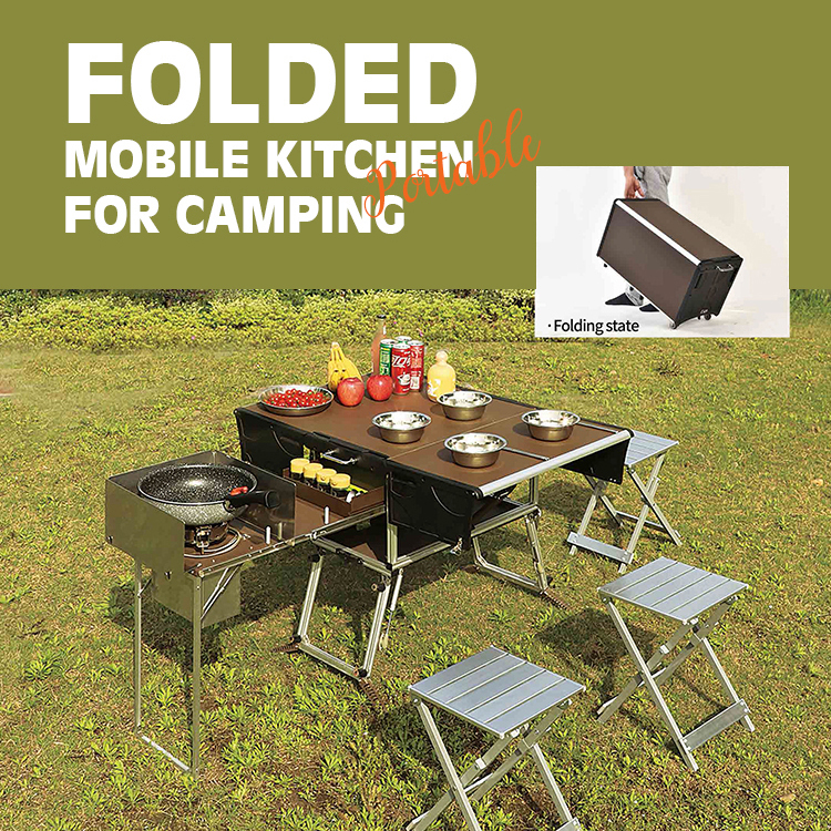 Juego de cocina plegable de al - Quality Camping Cooking Set reseña y precio