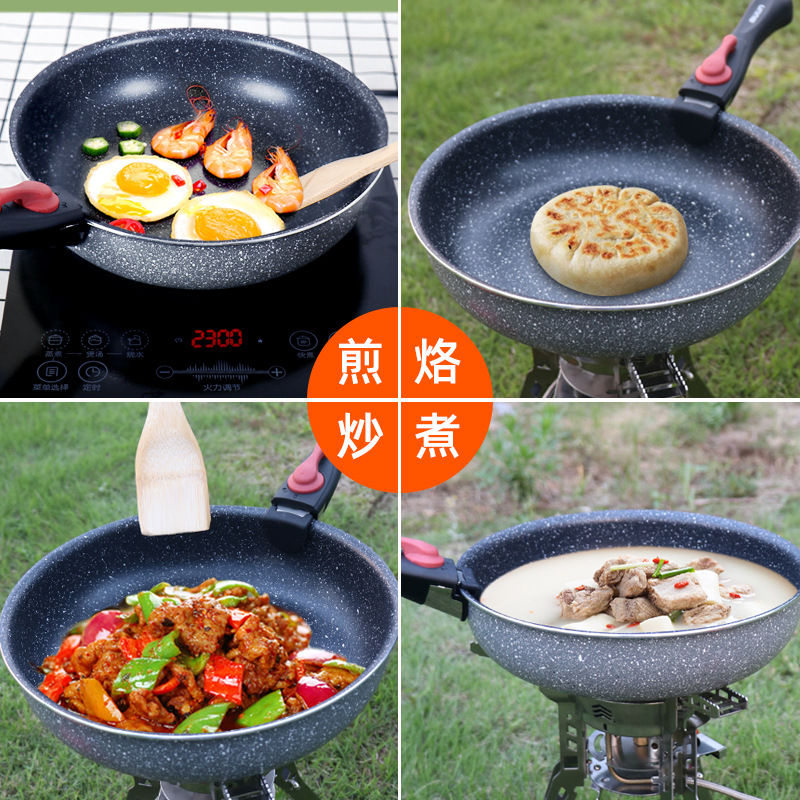 Wok Portátil para Exteriores,  - Camping Cooking Wok reseña y precio