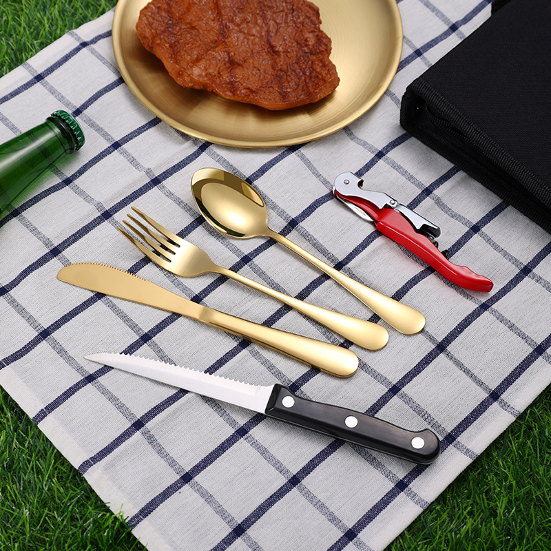 Juego de vajilla de acero inox - Camping Cooking Set reseña y precio
