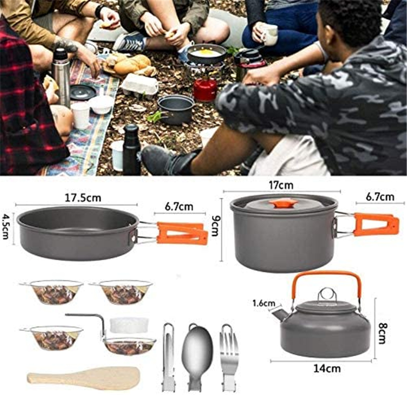 Juego de Utensilios de Cocina  - Camping Cooking Set 2 Person reseña y precio