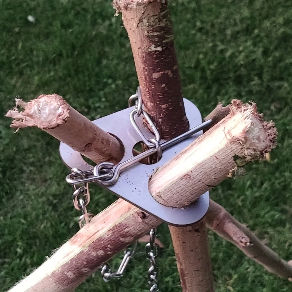 Trípode para barbacoa al aire  - Camping Cooking Tripod reseña y precio