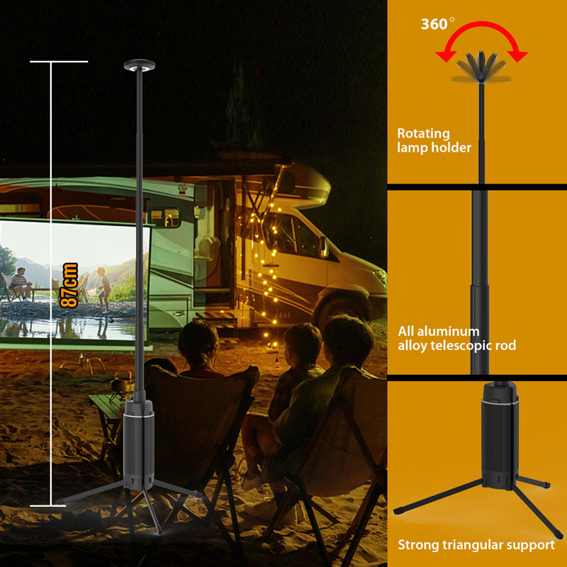 Linterna portátil para acampar - Camping Cooking Tripod reseña y precio