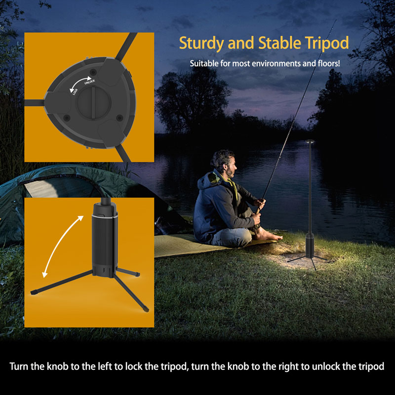 Linterna portátil para acampar - Camping Cooking Tripod reseña y precio