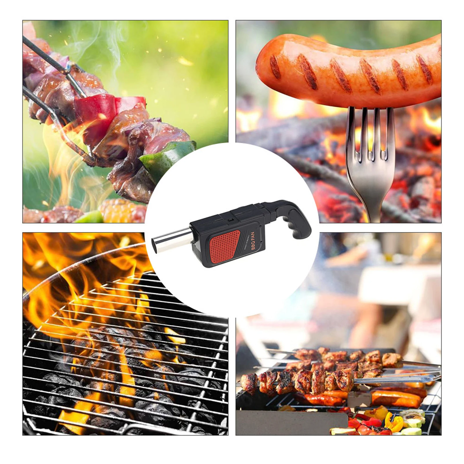 Soplador de barbacoa eléctrico - Camping Cooking On Fire reseña y precio