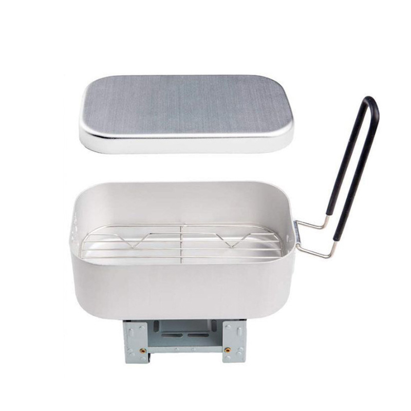 Kit de desorden de aluminio pa - Camping Cooking Kit Box reseña y precio
