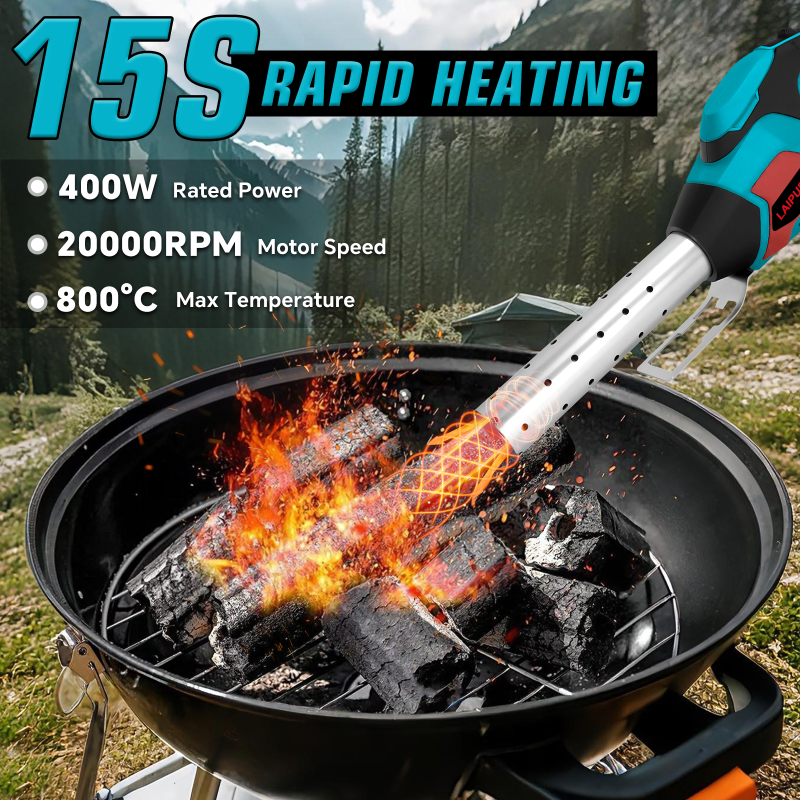Arrancador de carbón eléctrico - Charcoal Chimney Starter reseña y precio