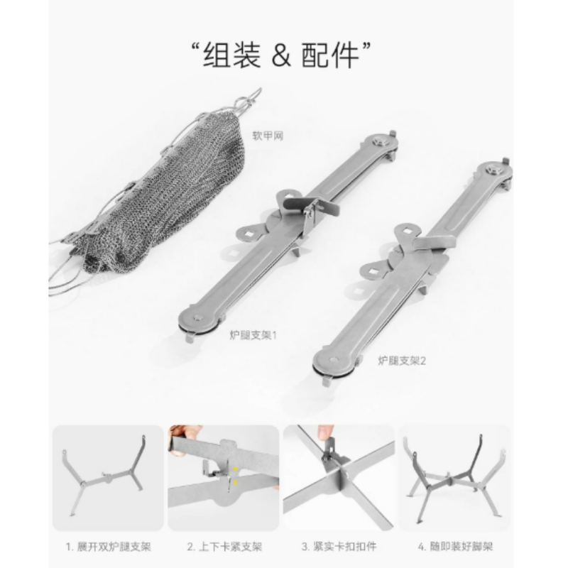Para senderismo, Picnic, cocin - Camping Cooking Fire Pit reseña y precio