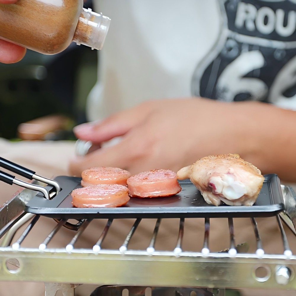 Sartén para acampar, parrilla  - Camping Cooking Wok reseña y precio