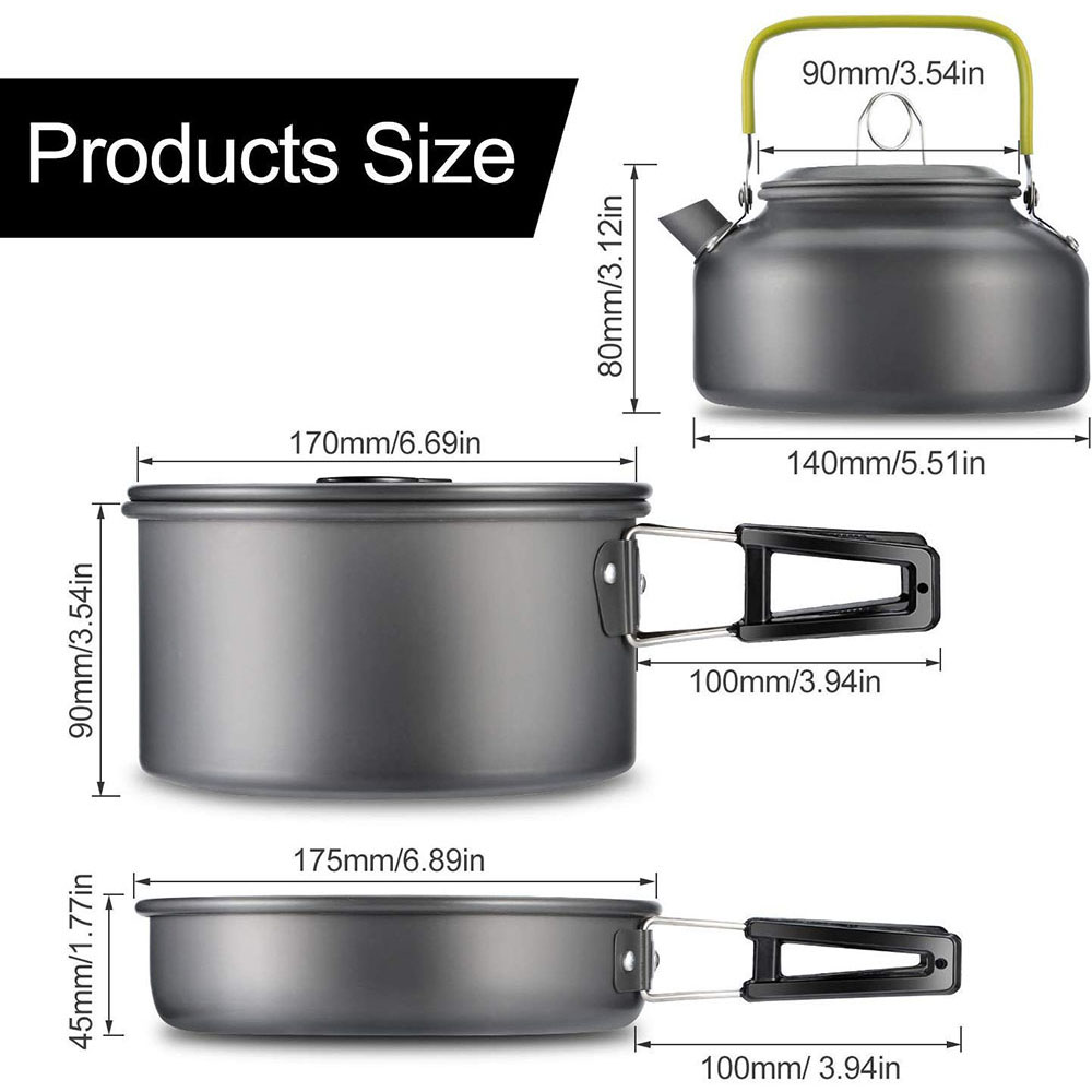 Juego de utensilios de cocina  - Camping Cooking Set reseña y precio
