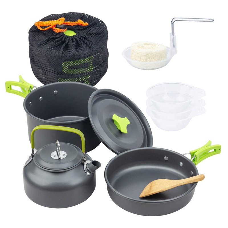 Kit de utensilios de cocina pa - Camping Cooking Kit Box reseña y precio