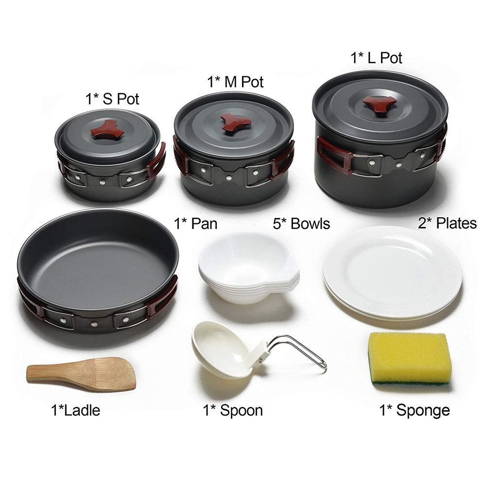 Kit de utensilios de cocina pa - Camping Cooking Wok reseña y precio