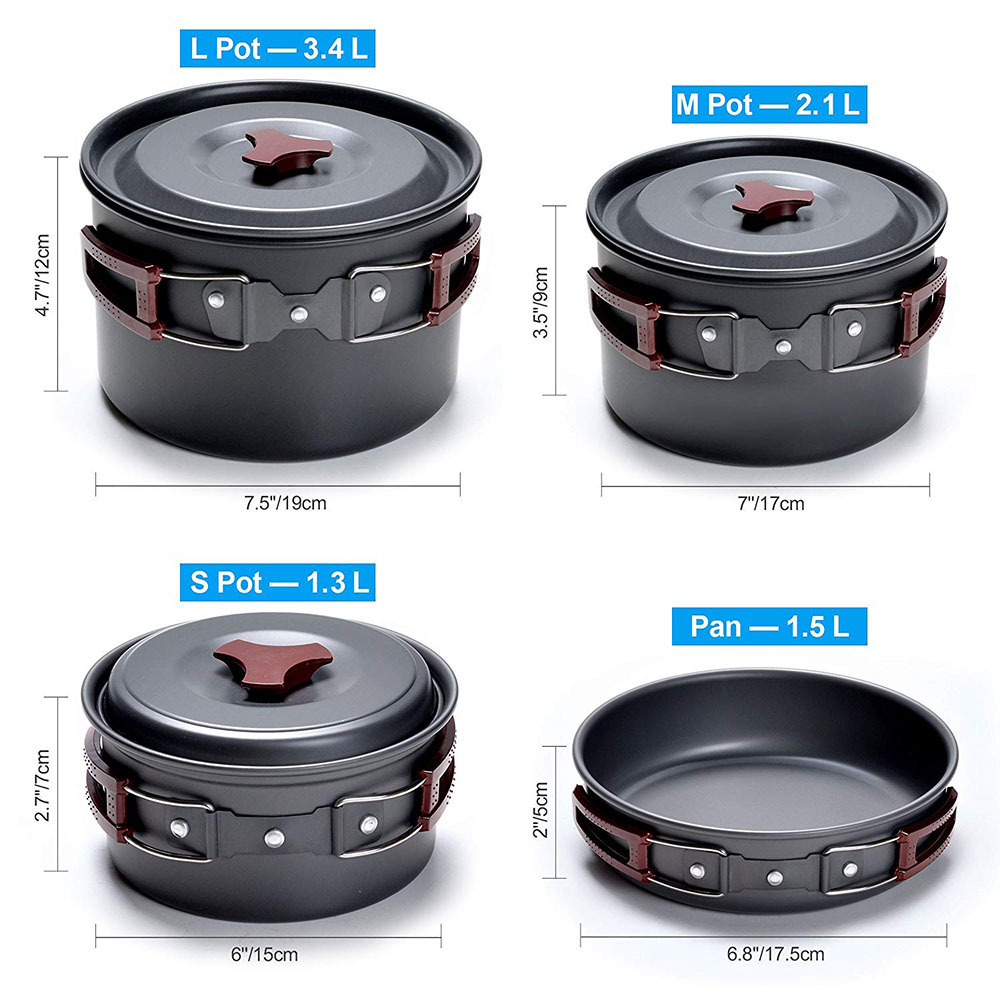 Kit de utensilios de cocina pa - Camping Cooking Wok reseña y precio