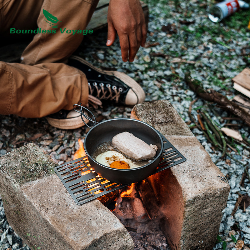 Placa para parrilla de barbaco - Camping Cooking Set reseña y precio