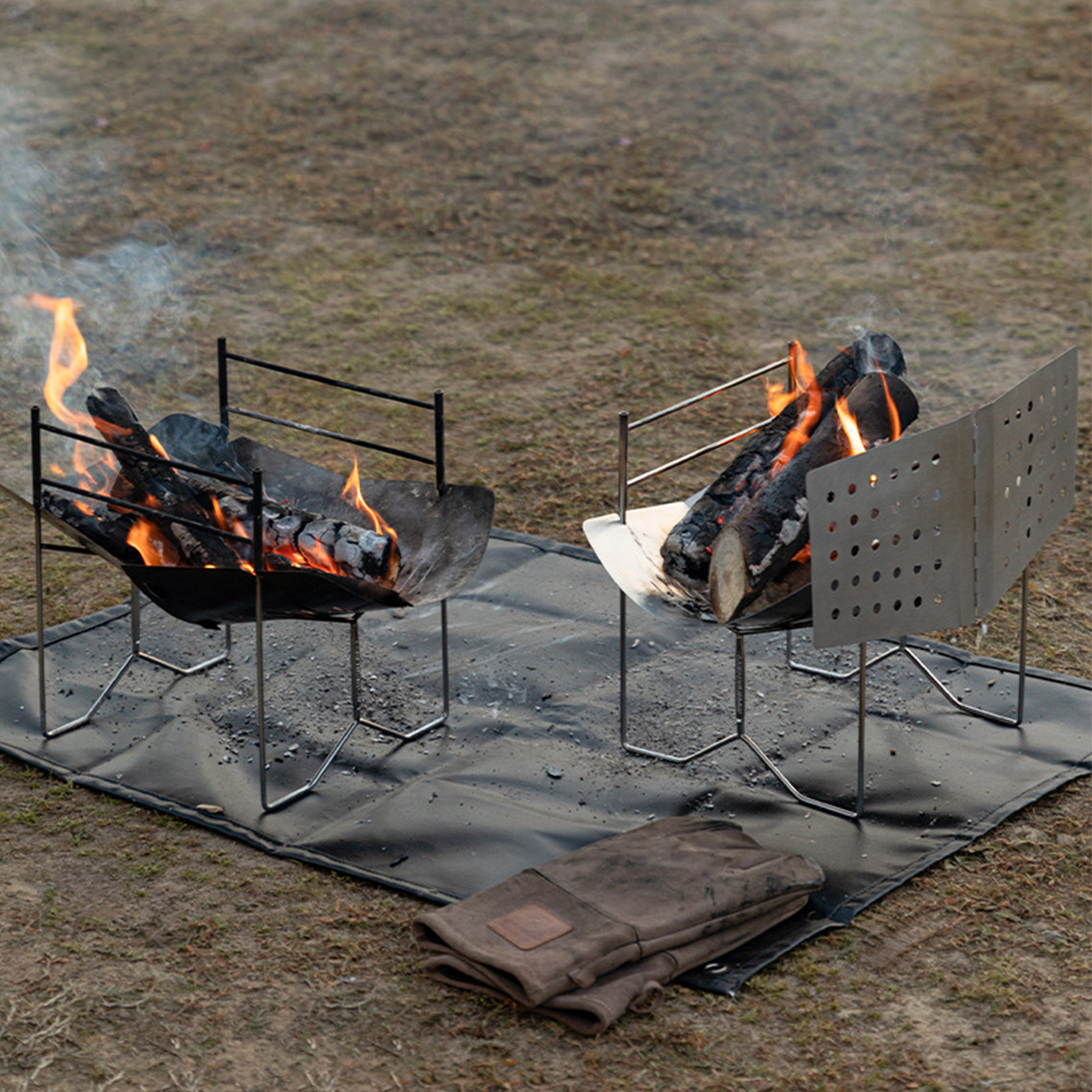 Paravientos Plegable de Acero  - Camping Cooking Fire Pit reseña y precio