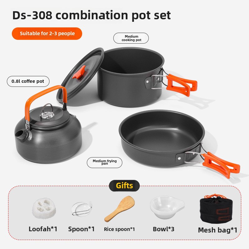 Juego de utensilios de cocina  - Camping Cooking Set 2 Person reseña y precio