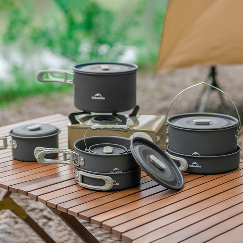 Naturehike-Juego de ollas al a - Camping Cooking Set reseña y precio