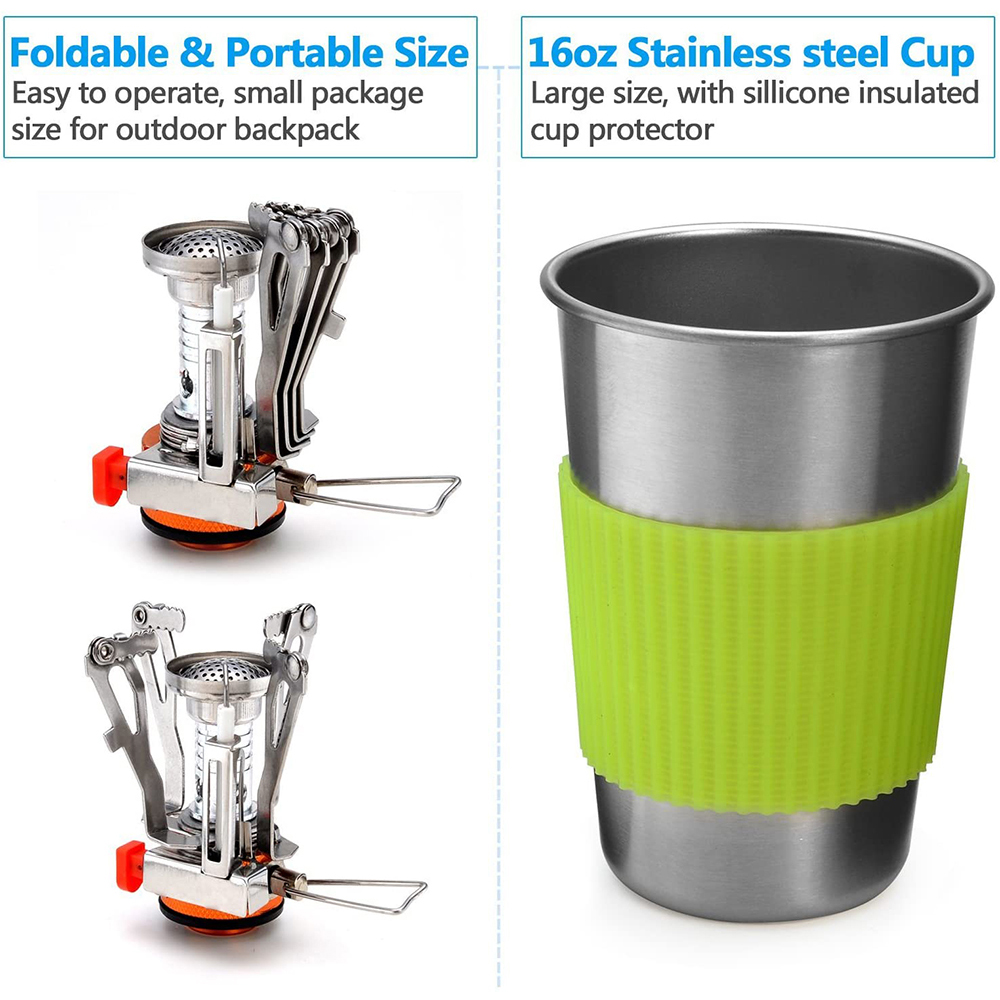 Kit de utensilios de cocina pa - Camping Cooking Fire Pit reseña y precio