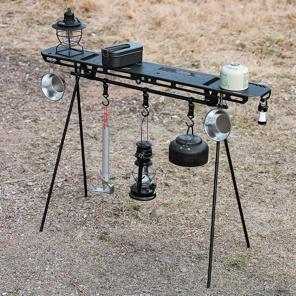 Estante colgante plegable para - Camping Cooking Hanger reseña y precio