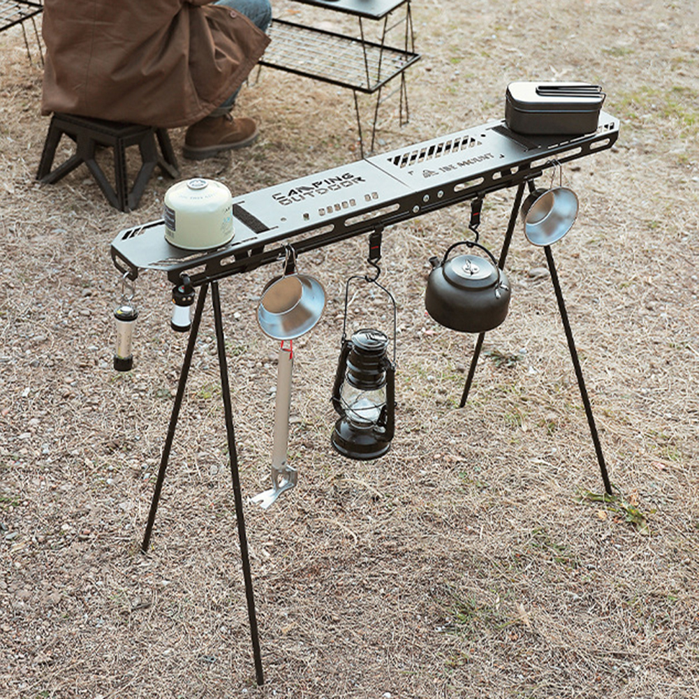Estante colgante plegable para - Camping Cooking Hanger reseña y precio