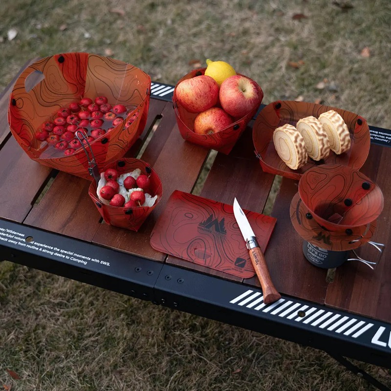 Vajilla plegable para acampar, - Camping Cooking Pack reseña y precio